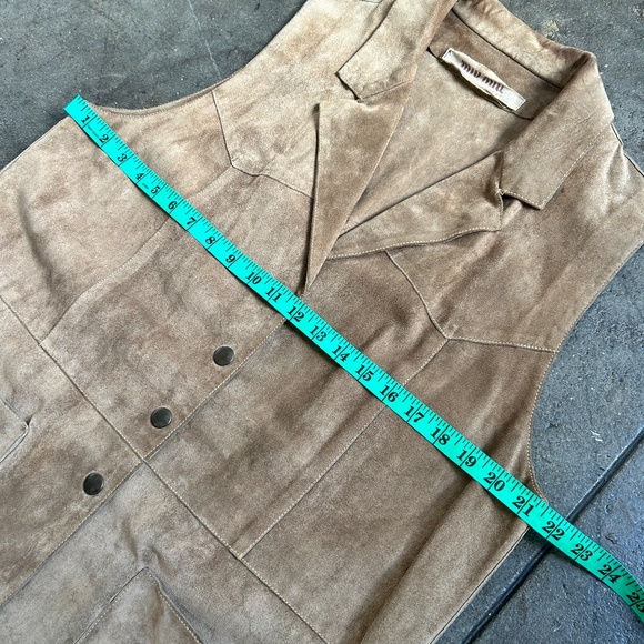 Miu Miu 1994 / 1995 Miu Min 100% Suede Leather Vest Top Sleeveless - Picture 7 of 12